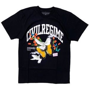 Civil Regime Black Graphic Tee